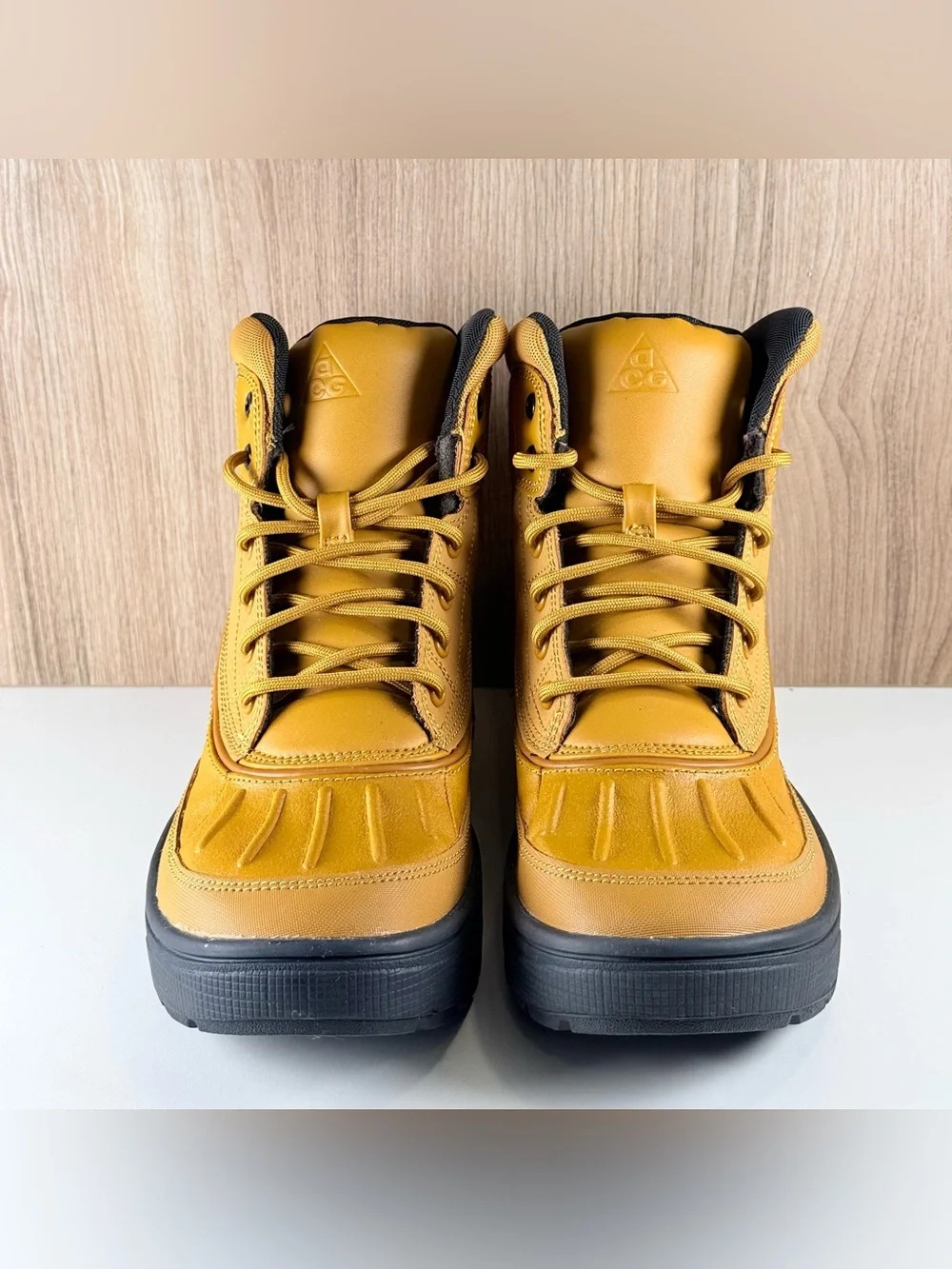 Nike Woodside 2 High Wheat Leather Ankle Duck Boots HF0767-700 GS 5Y / Wmns 6.5
